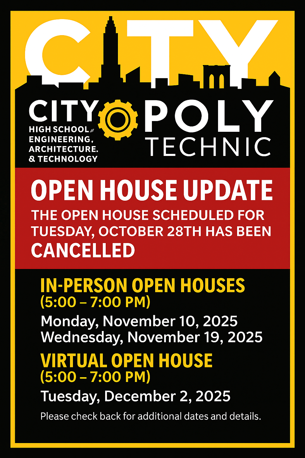 Open House Flyer Open House 2025